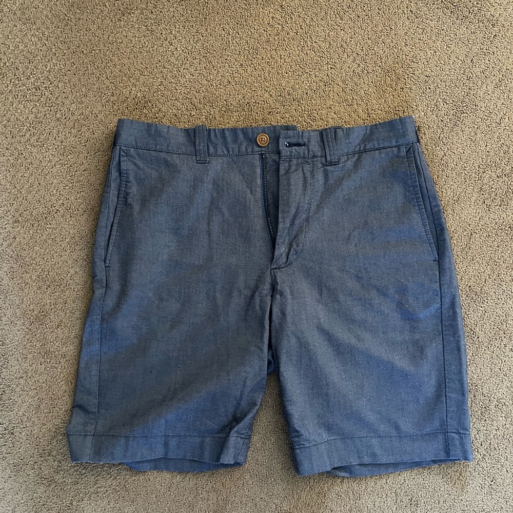 J. Crew Sunwashed Blue Cotton Shorts (Above the knee)